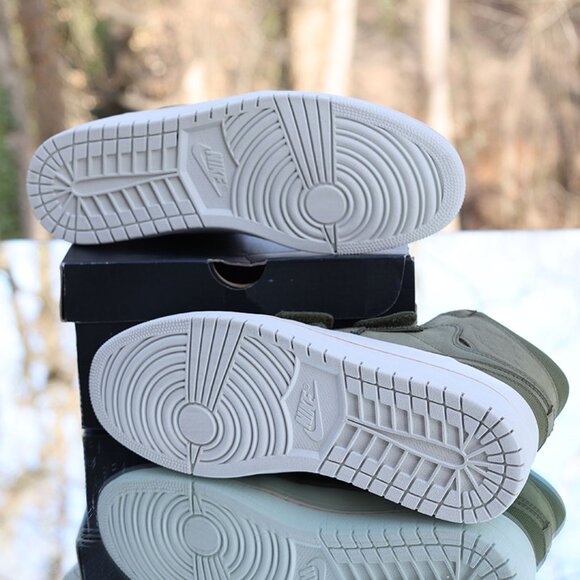 Jordan 1 Retro High Double Strap Olive Canvas - Picture 10 of 16
